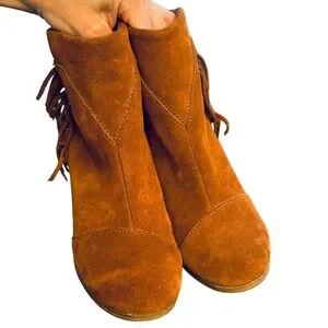 Toms | Shoes | Toms Lunata Fringe Western Style Boots  display picture 1